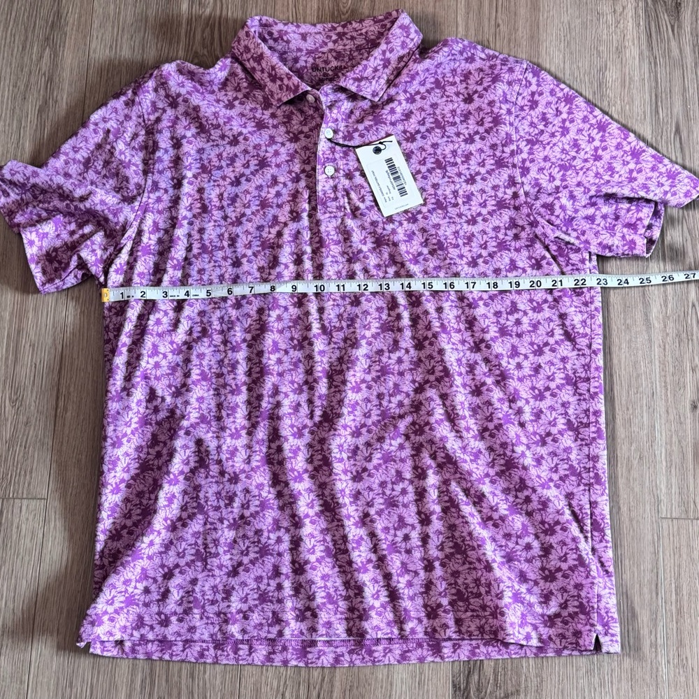 Men’s Untuckit light purple Floral Men's Shirt NWT - XL